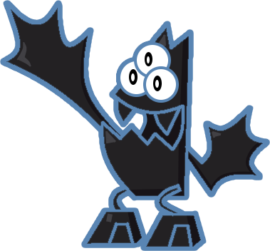 Two Eyes - Mixels Bats (379x352)
