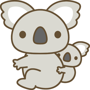 コアラ イラスト かわいい (384x384)