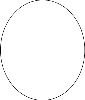 Circle Drawing Clip Art - Oval Template (400x400)