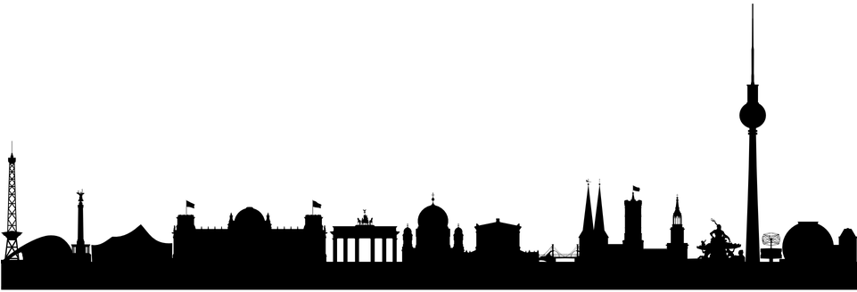 Berlin Skyline Silhouette (960x480)