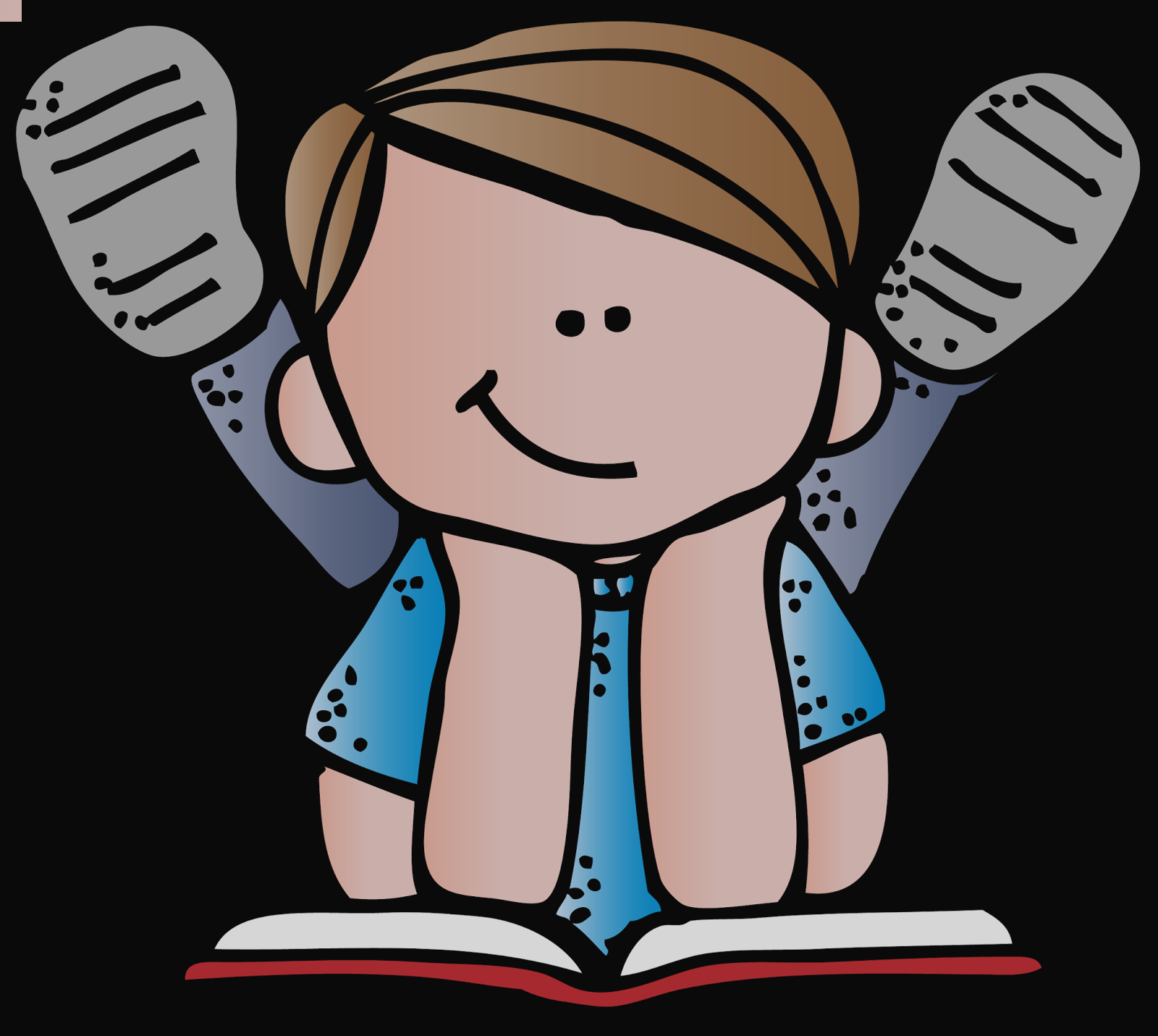 Kids Reading Clipart (1600x1431)