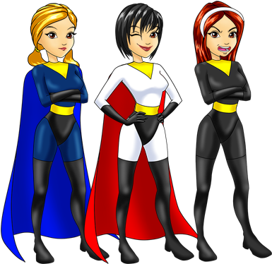 Superheroine - Superhero (400x384)