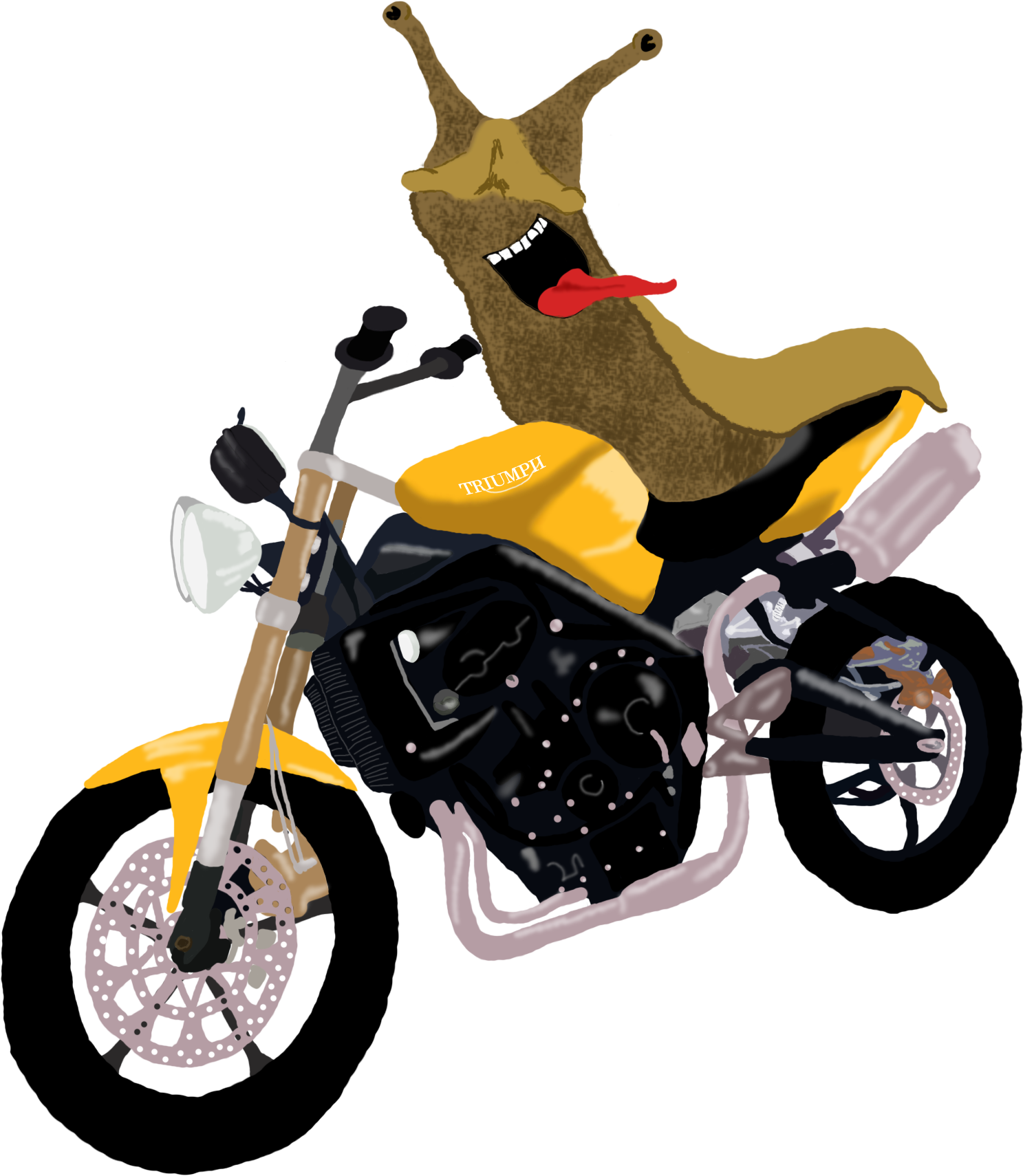 Slugs Away - Motorcycle (1799x1757)