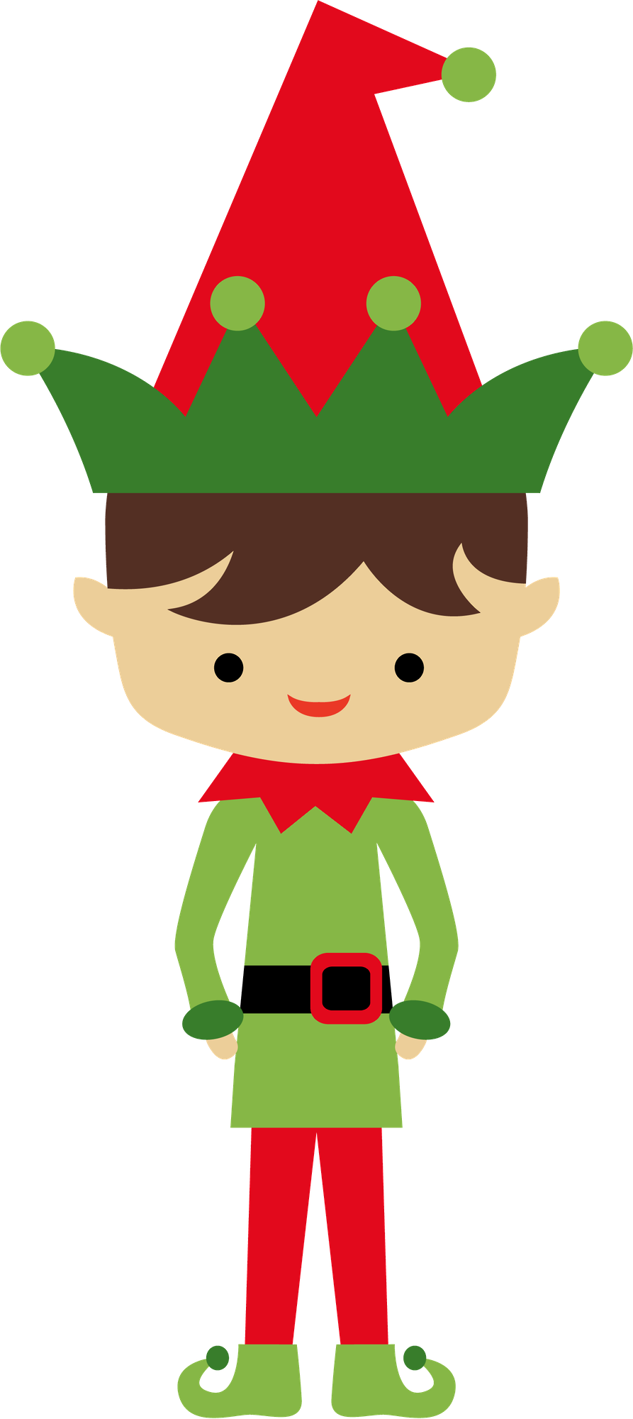 Say Hello - Elf Clip Art (893x2000)