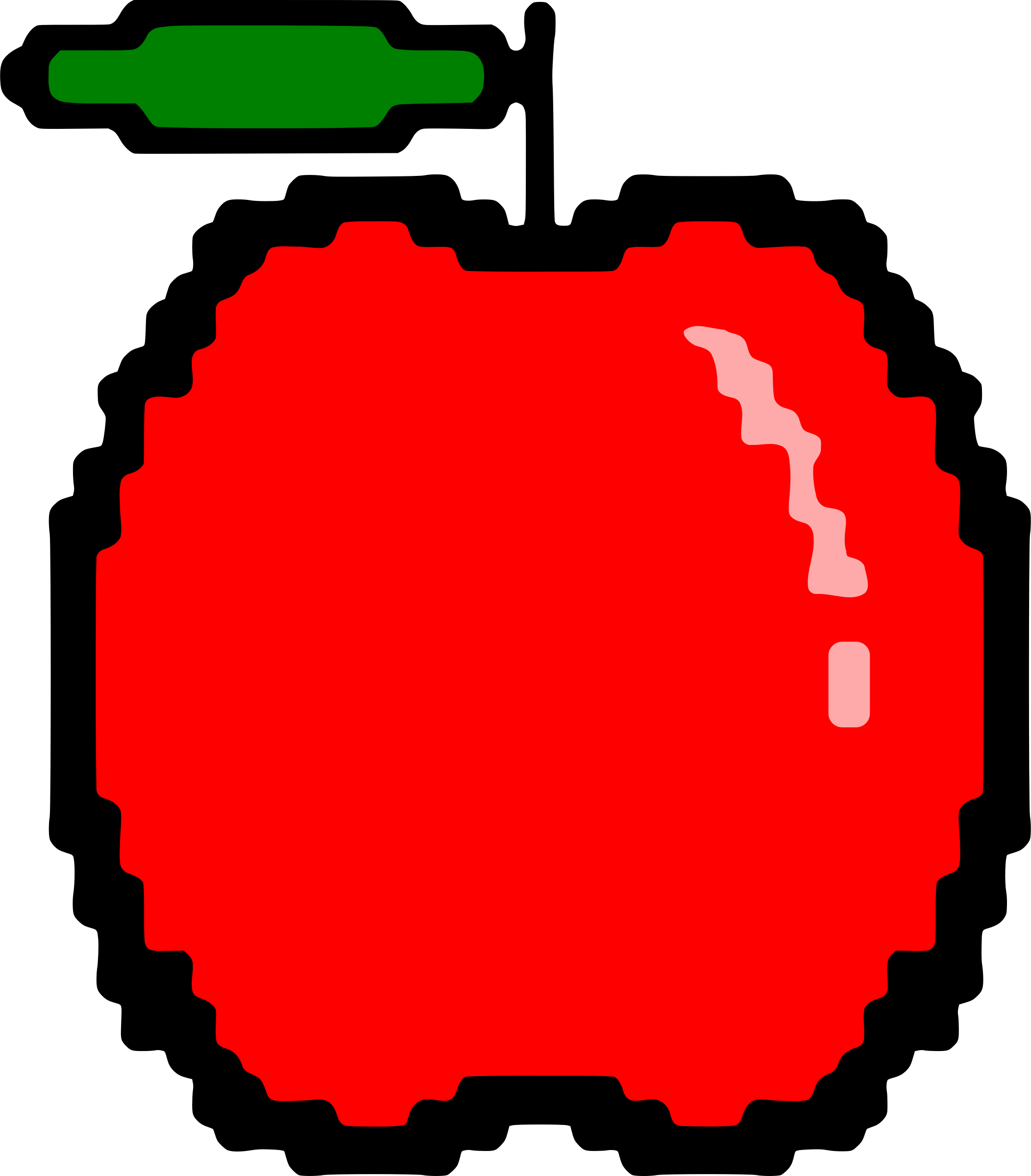 Big Image - Clip Art Apple (2104x2400)