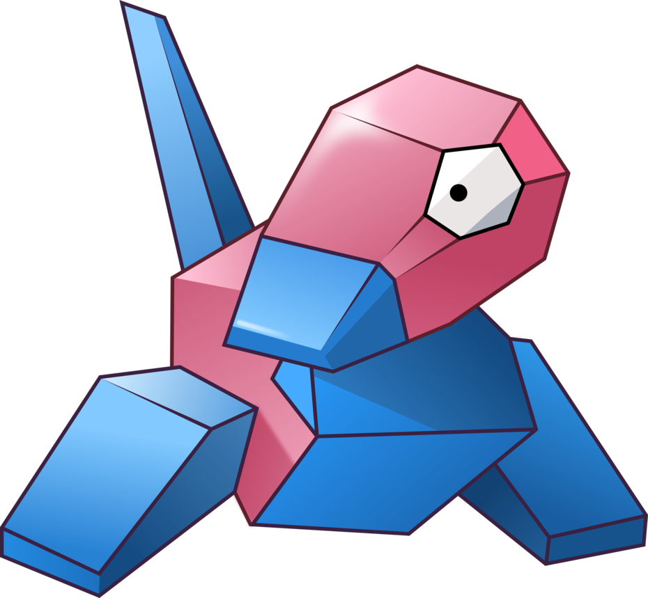 Porygon - Mimikyu And Porygon (930x859)