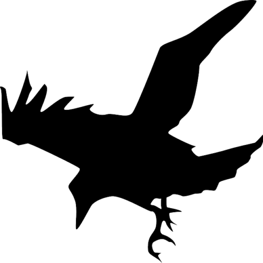 Black Crow Clip Art (512x512)