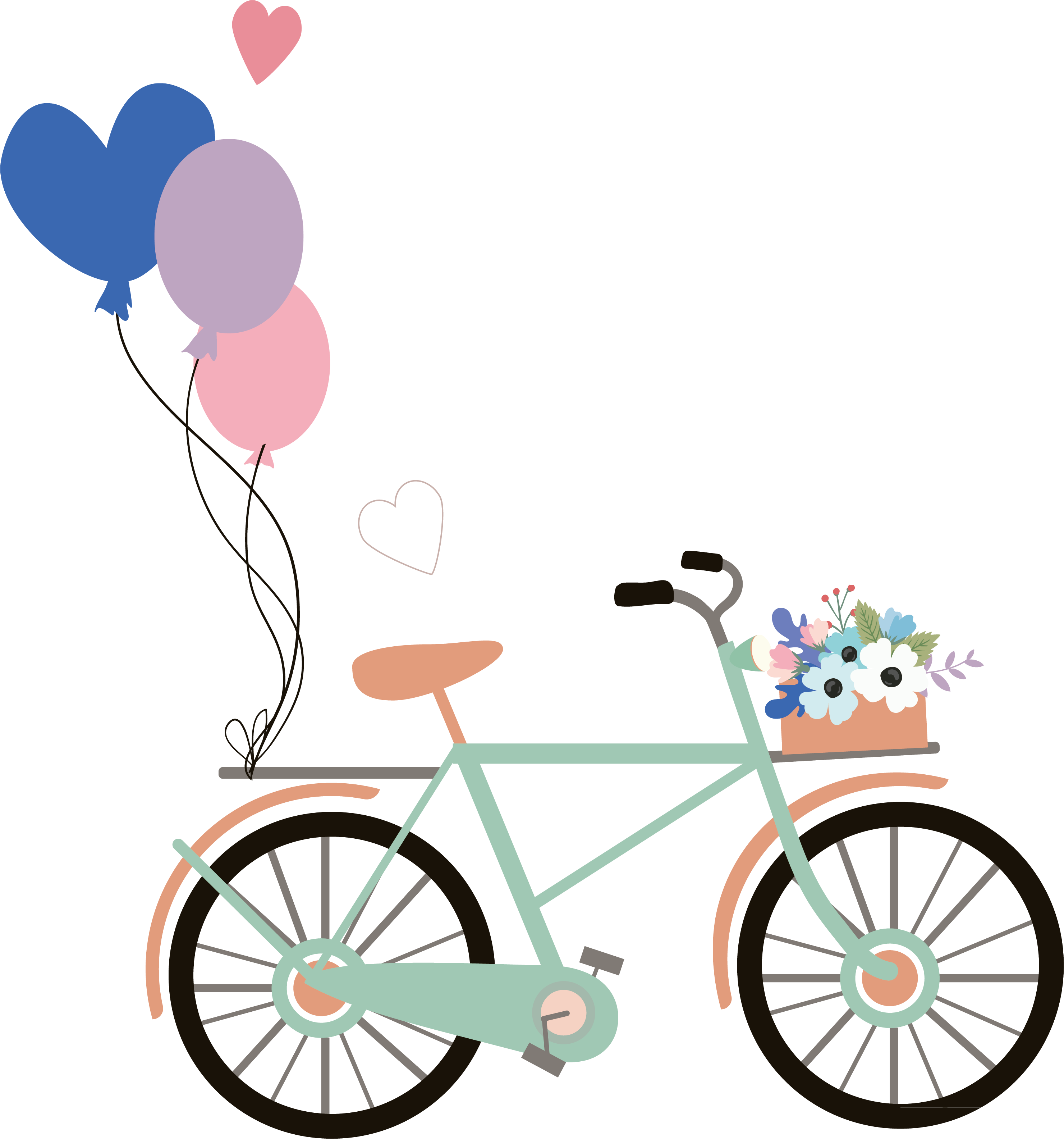 Wedding Invitation Bicycle - Bicycle (2960x3167)