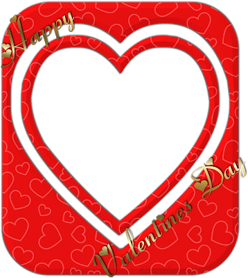 Cu Happy Valentines Frame Cu - Valentines Frames (358x400)