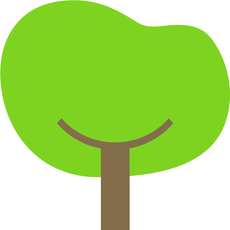 Greatpositive - Tree Flat Design Png (1000x1000)