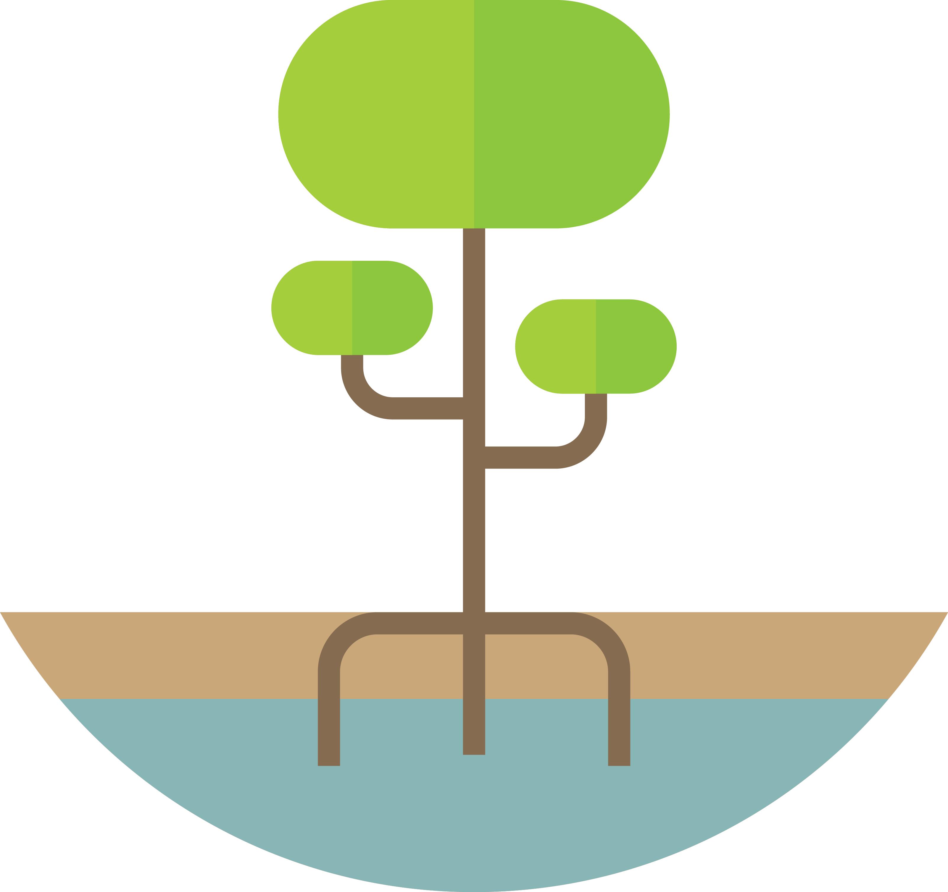 Flat Design Computer File - Green (3204x3017)