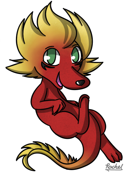Fire Dragon - Cartoon (400x550)