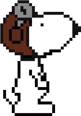 Snoopy - Odd1sout Pixel Art (440x810)