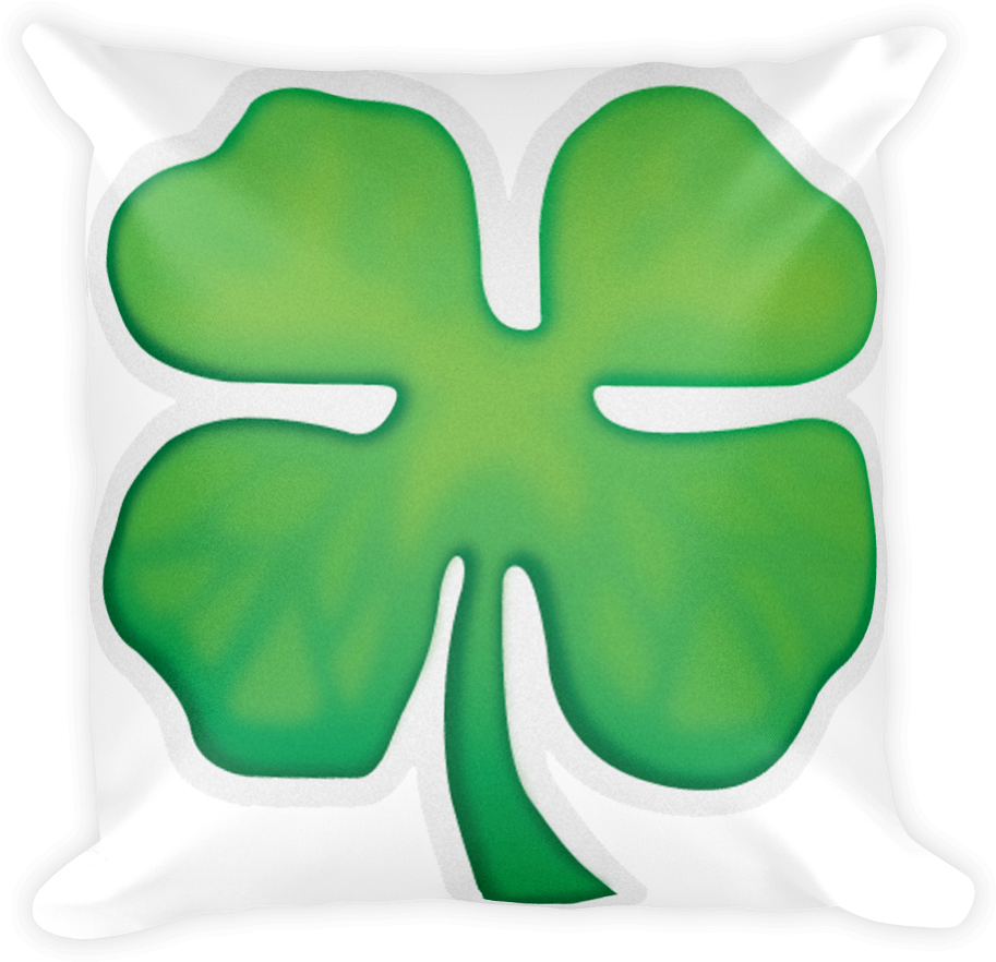 Four Leaf Clover - Throw Pillow (1000x1000)
