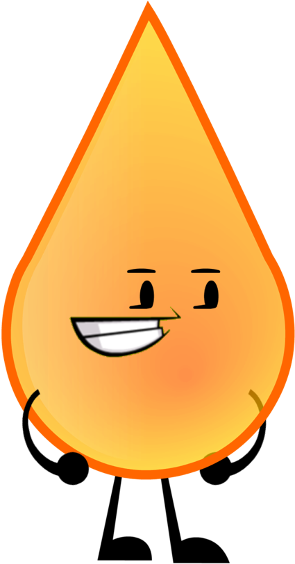 Fire Drop New Pose - Bfdi Firedrop (764x813)