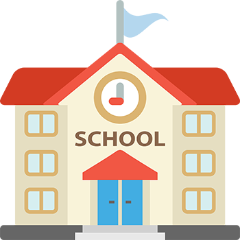 Elementary School Summer School - School Clipart (350x350)