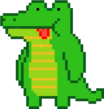 Crocoelho - Pixel Art (550x480)