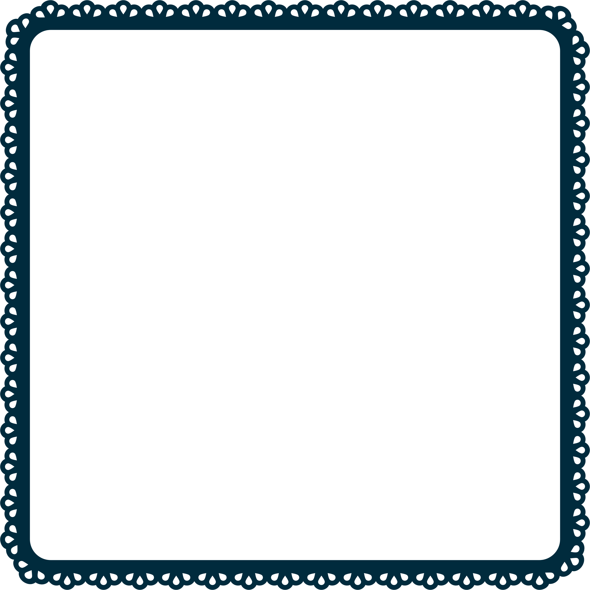 Scallop Frame Extrapolated 4 Variation 2 - Scallop Frame Extrapolated 4 Variation 2 (2354x2354)
