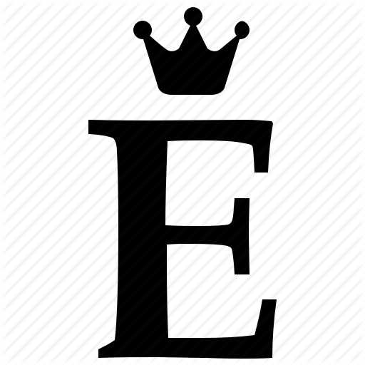 E Letter - Otto - Codeemperor - Com - Letter E With Crown (512x512)