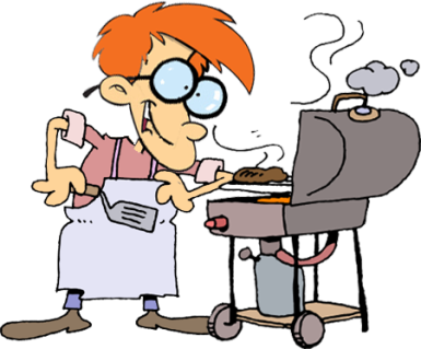Cartoon Having Bbq (385x319)