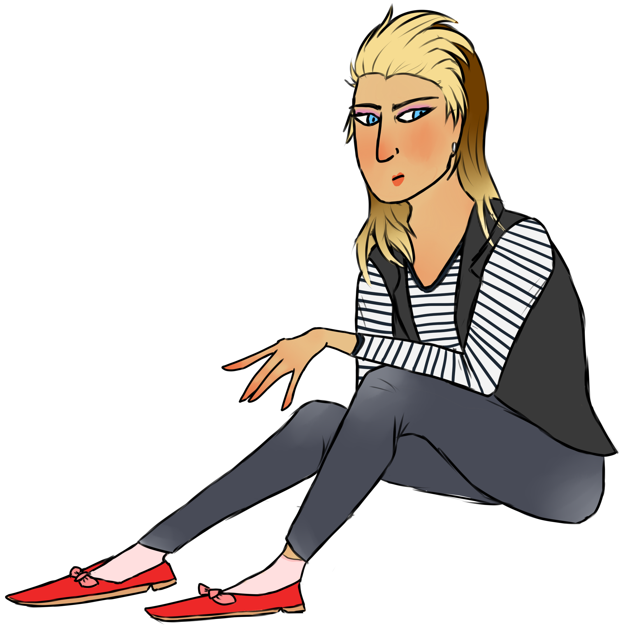 Red Shoes - Sitting (2220x2217)