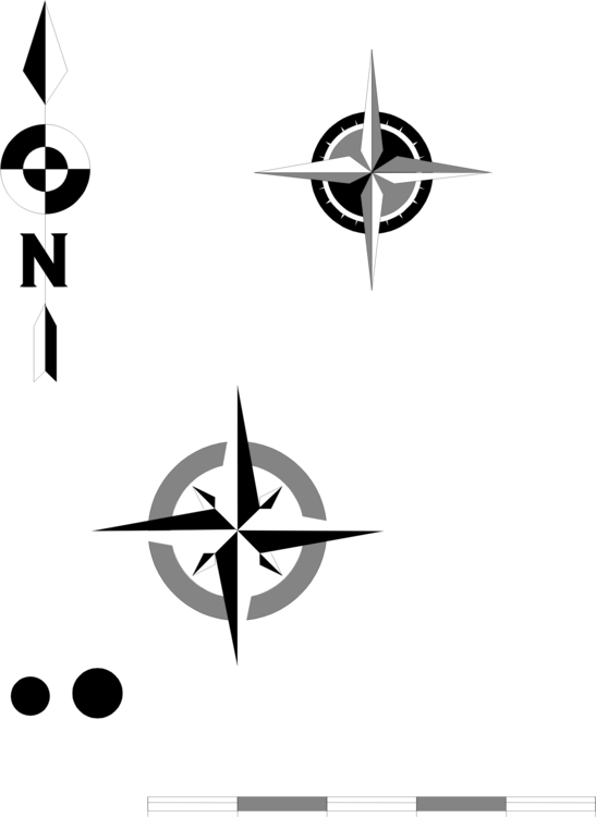North Compass Rose Cardinal Direction Map - Compass Rose (547x750)
