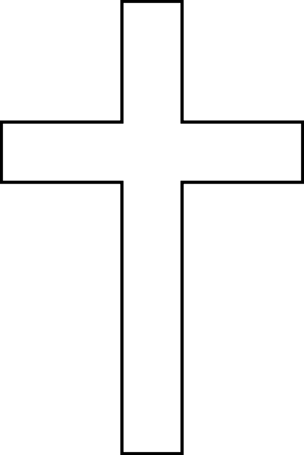 Vector Clip Art - White Cross No Background (958x1432)