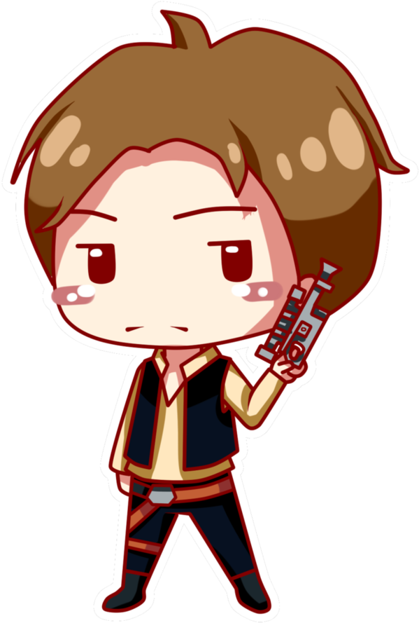 Hans Solo By Moukitsu - Cartoon (894x894)