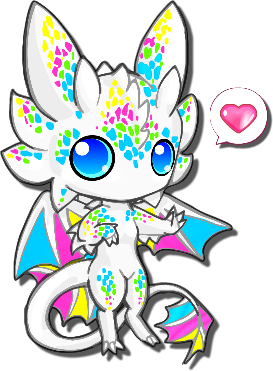 Clipart Chibi - - Cute Dragons (944x1284)