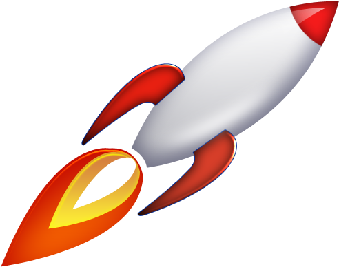 Rocket Clipart Transparent Background - Rocket Ship Transparent Background (502x396)