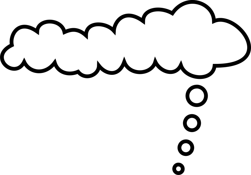 Dream Cloud Clipart - Comic Cloud (800x559)