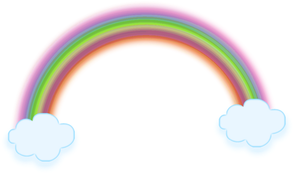 Rainbow And Clouds - Rainbow And Clouds (600x423)