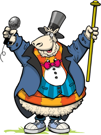 Woolly The Sheep Ringmaster - Sheep (343x461)