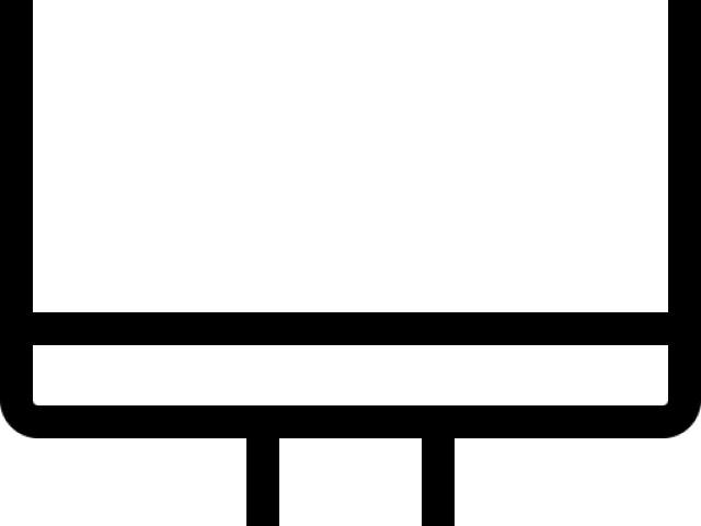 Computer Pc Clipart Black And White - Computer (640x480)