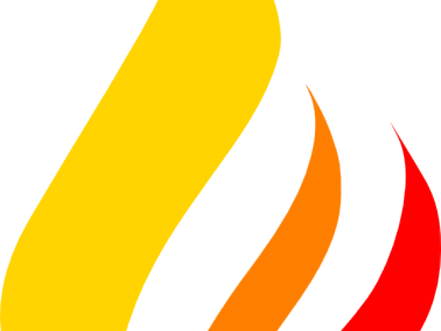 Fire Flames Clipart Border Template - Flame (640x480)