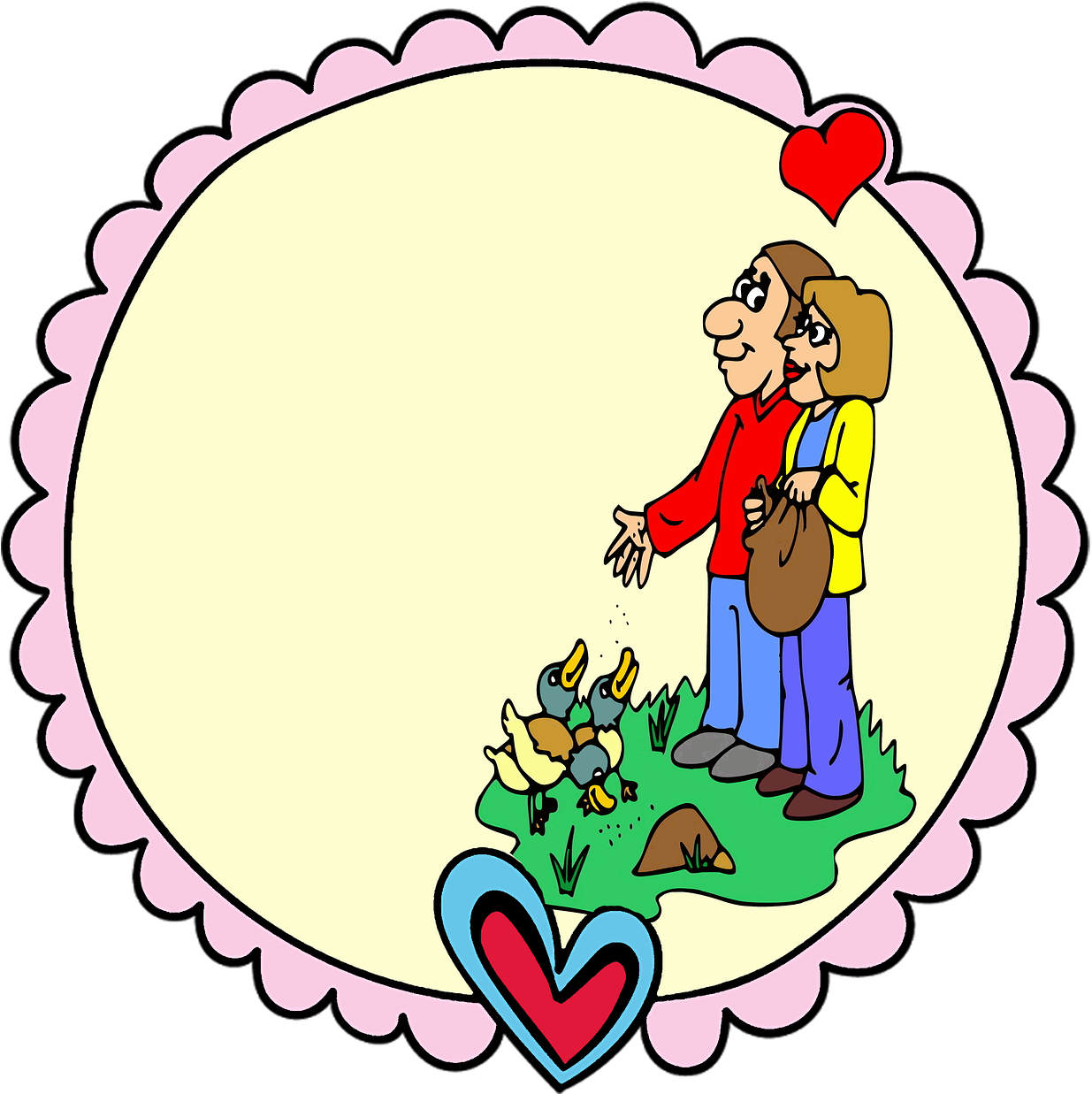 Label Frame Edge - Cartoon (1280x1236)