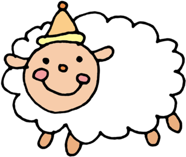 Party Hat Sheep - Party Hat (400x339)