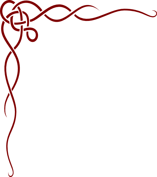 Corner - Scroll - Clip - Art - Fall Border Clipart (534x601)