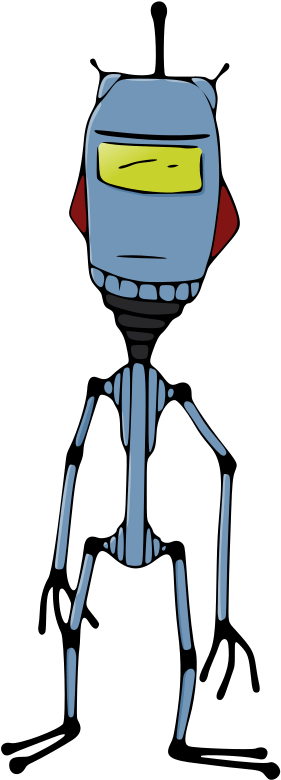 Robot Standing - Clip Art (812x1000)