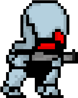 Enemy Robot - Pixel Art (460x500)