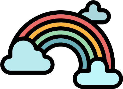 Rainbow Free Icon - Rainbow (512x512)