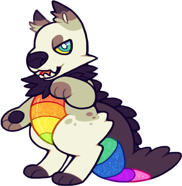 Sepia Rainbow - Cartoon (600x640)