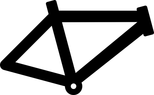 Vector Graphics - Bike Frame Png (500x308)