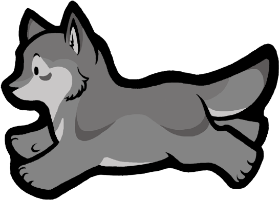 Image - Cute Wolf Stickers (600x430)