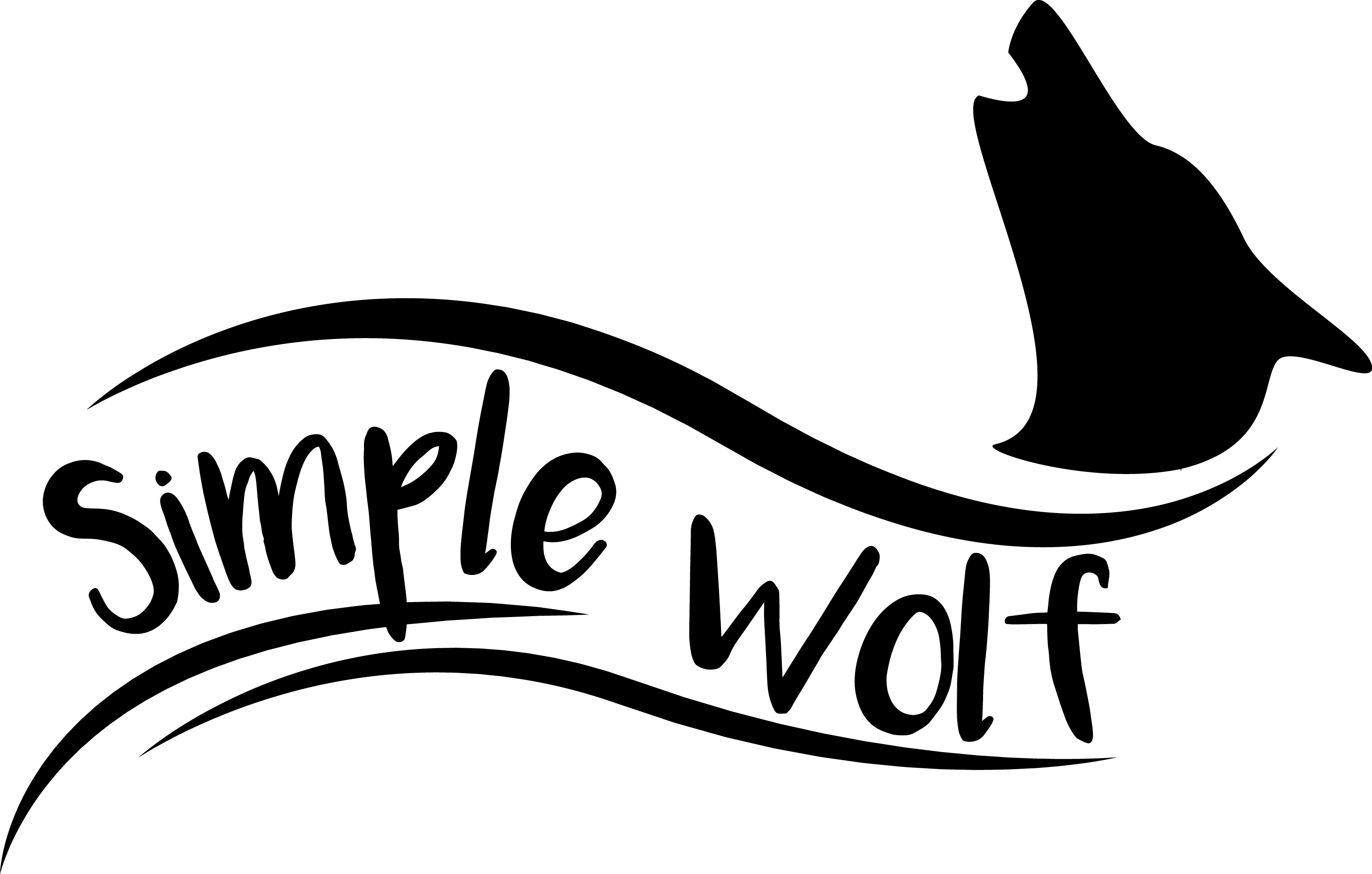 Simple Wolf - Wolf Graphic (3129x1993)