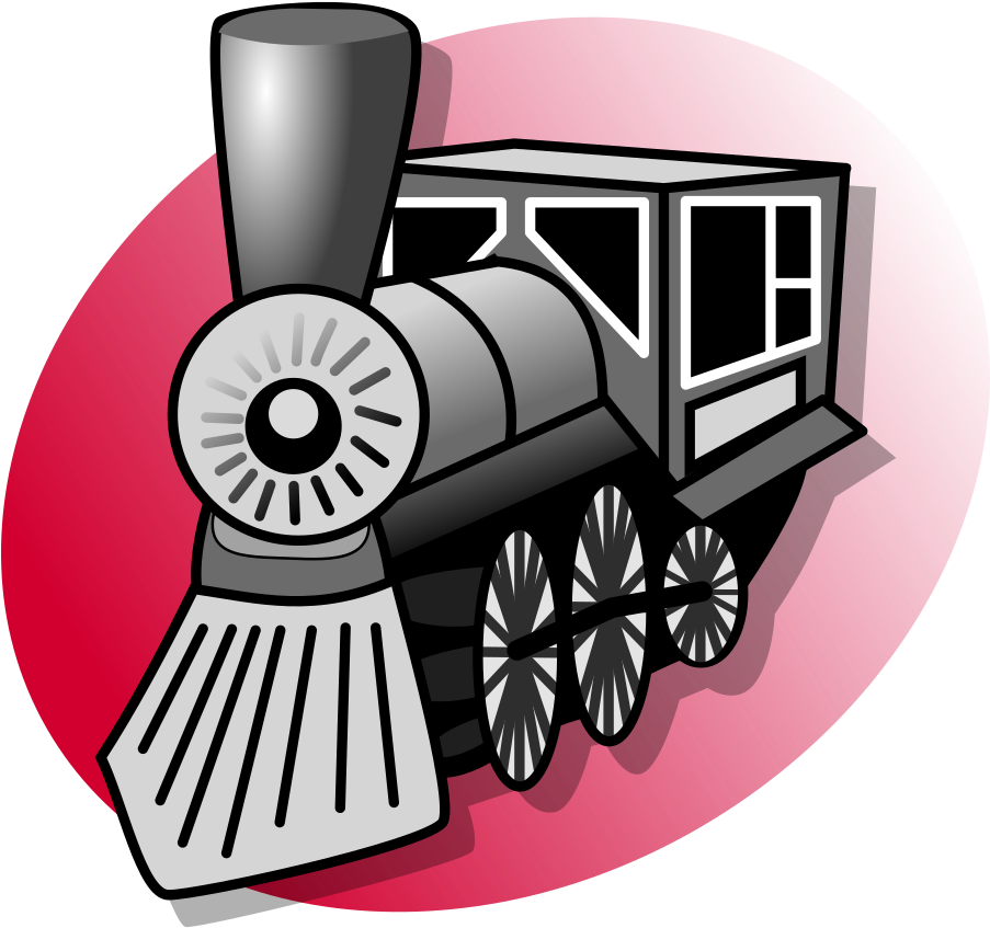 Open - Train Clip Art (1000x900)