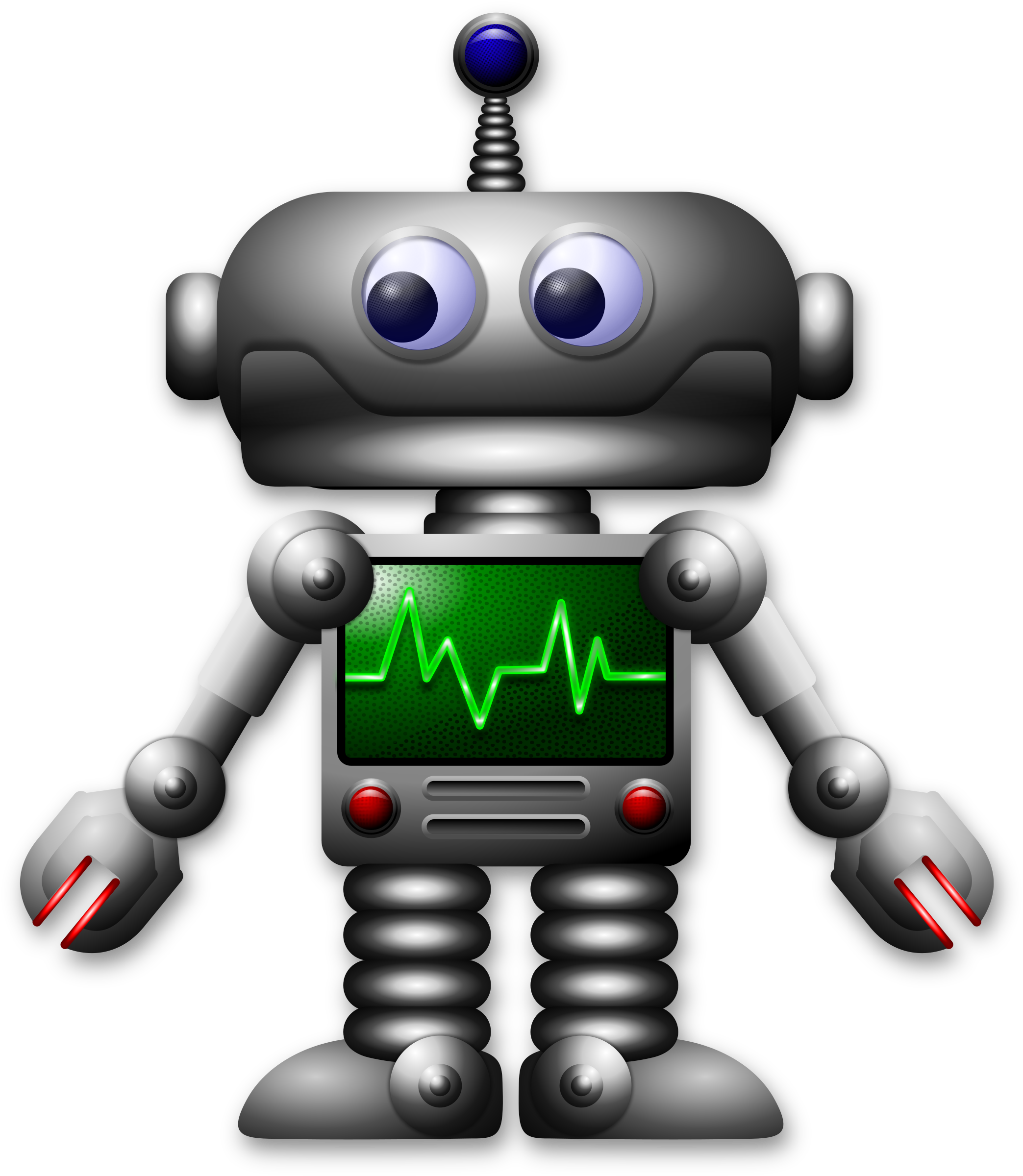 Cartoon Robot - Robot Cartoon (2087x2400)