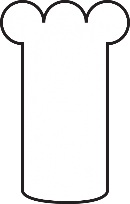 Chef's - Tall Chef Hat Clip Art (500x786)