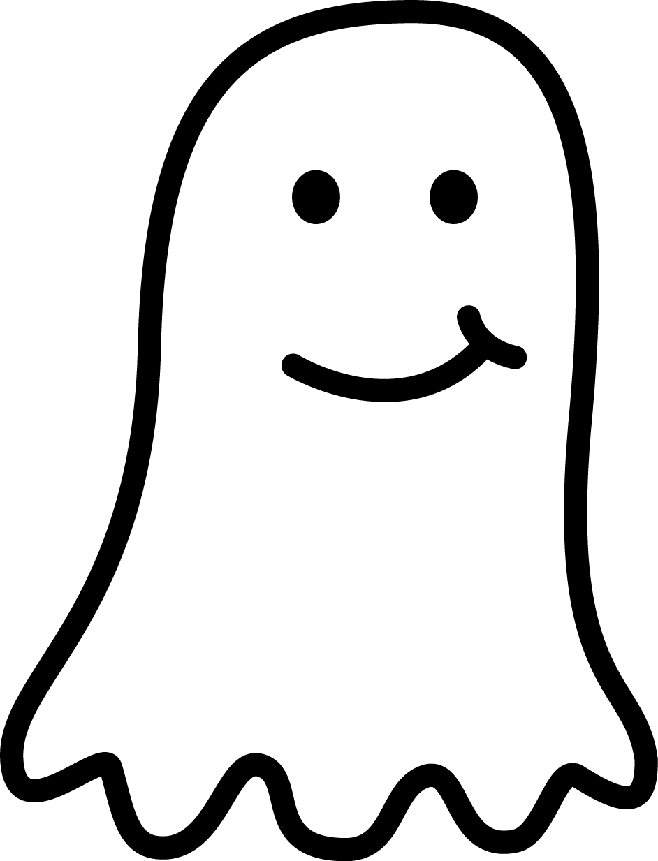 Halloween - Ghost - Minus - Face (942x1233)