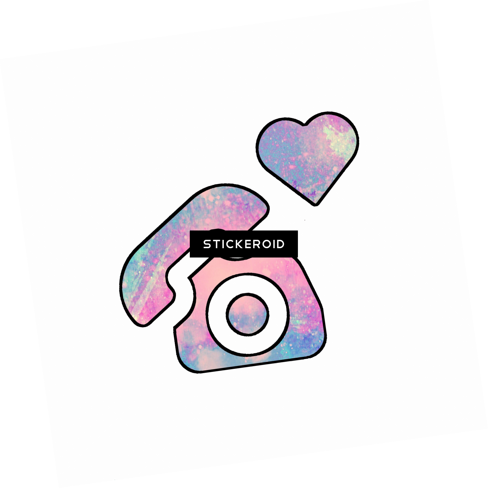Phone Cell - Heart (1625x1626)